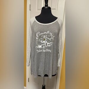 Cato Heather Gray Casual Top